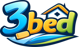 3 bed নীল লোগো